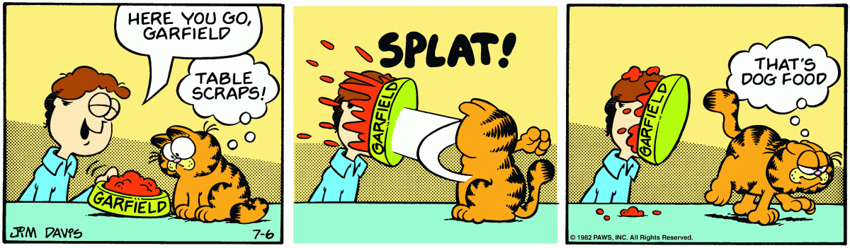 Garfield, July 6, 1982