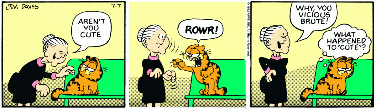 Garfield, July 7, 1982