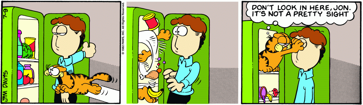 Garfield, July 9, 1982
