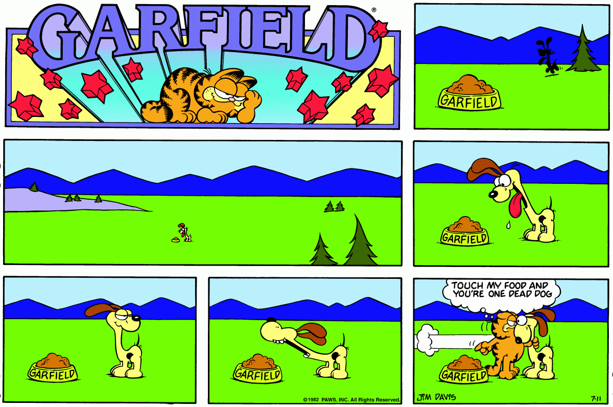Garfield, July 11, 1982