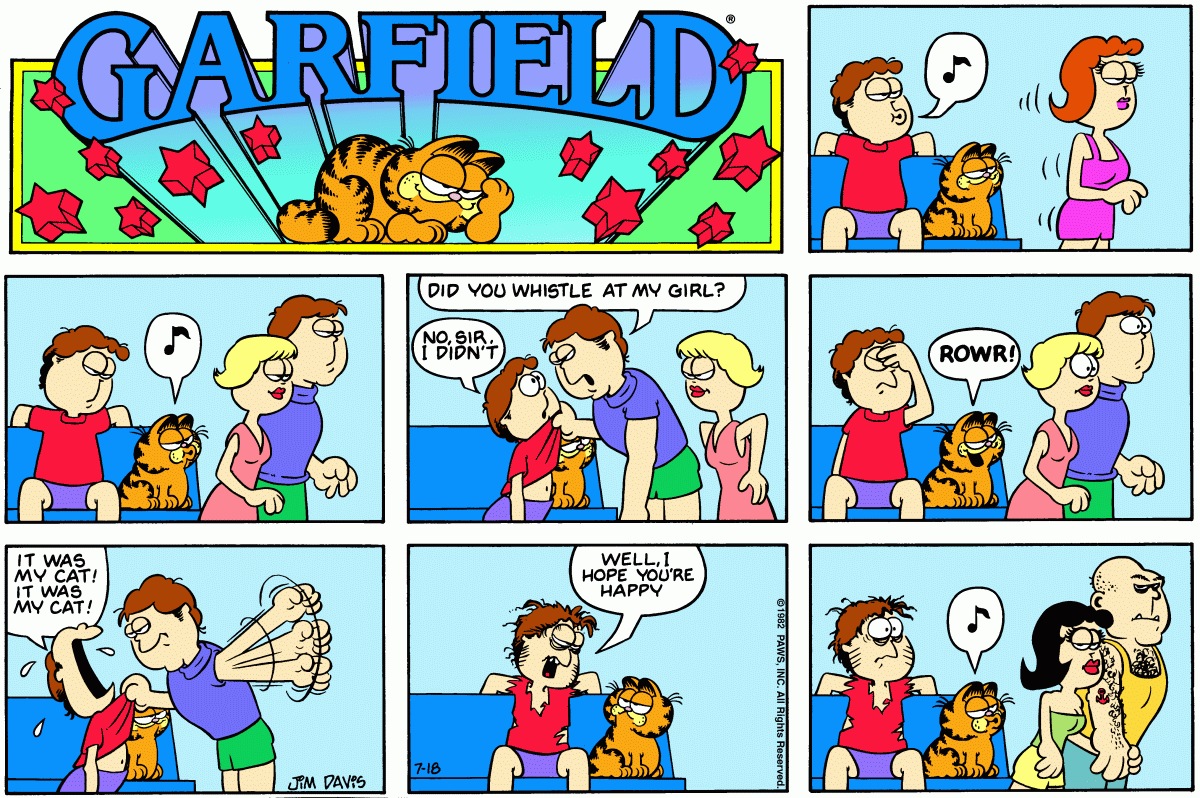 Garfield, July 18, 1982