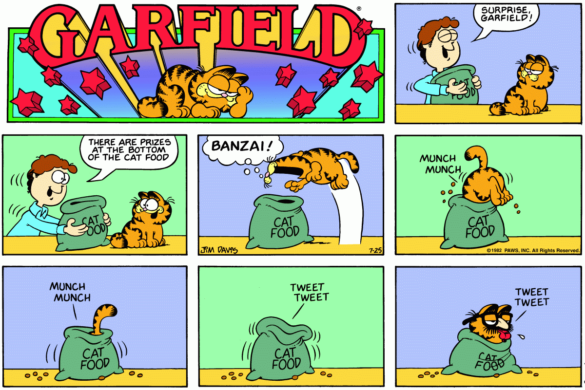 Garfield, July 25, 1982