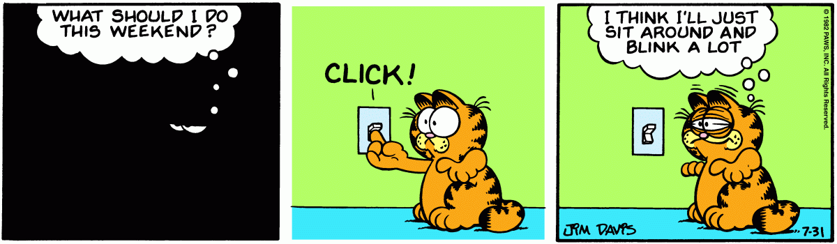 Garfield, July 31, 1982
