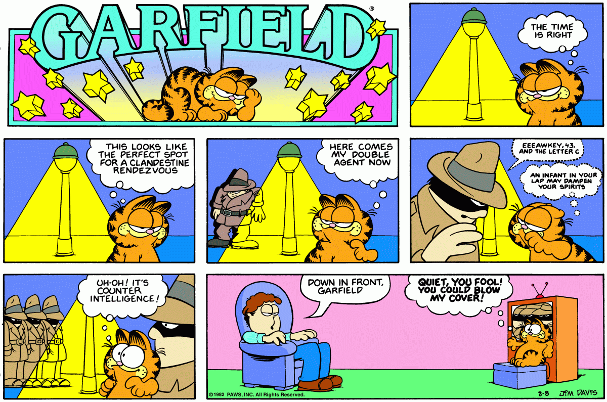 Garfield, August 8, 1982