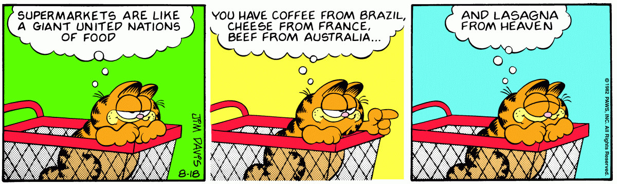 Garfield, August 18, 1982
