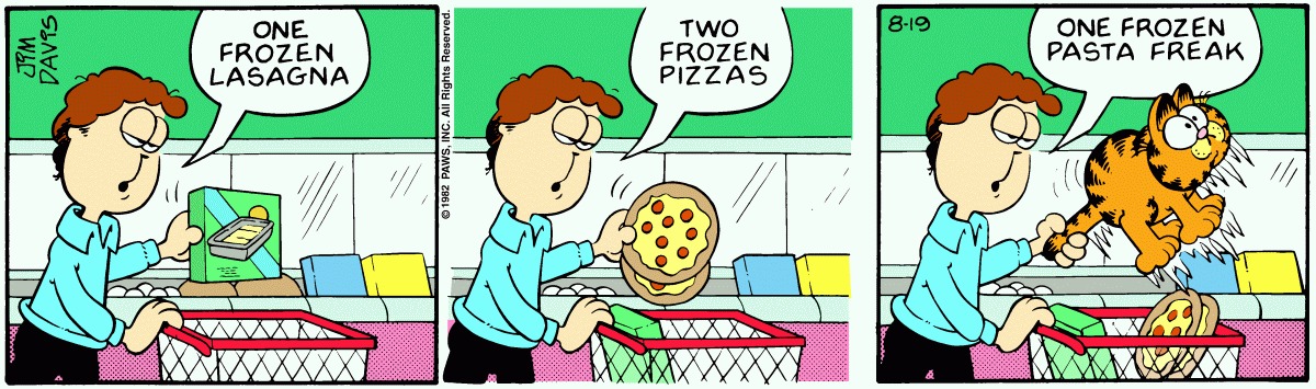 Garfield, August 19, 1982