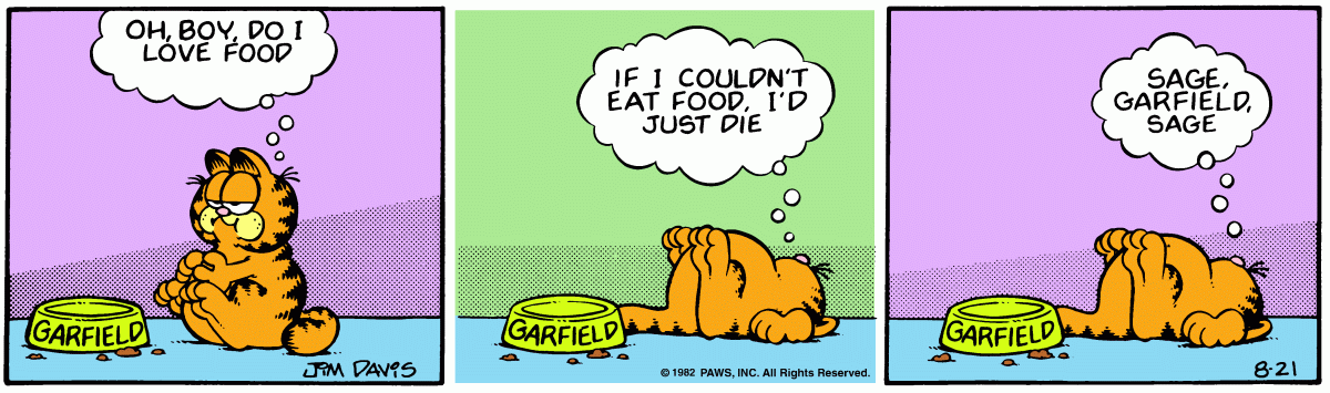 Garfield, August 21, 1982