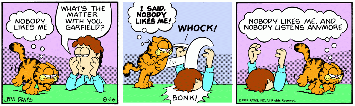 Garfield, August 26, 1982
