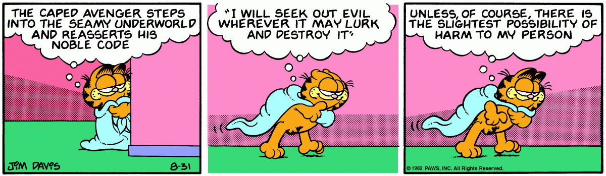 Garfield, August 31, 1982
