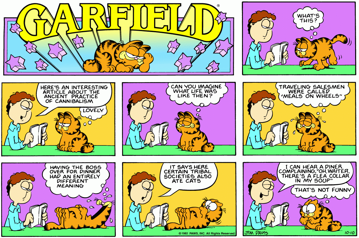 Garfield, October 10, 1982