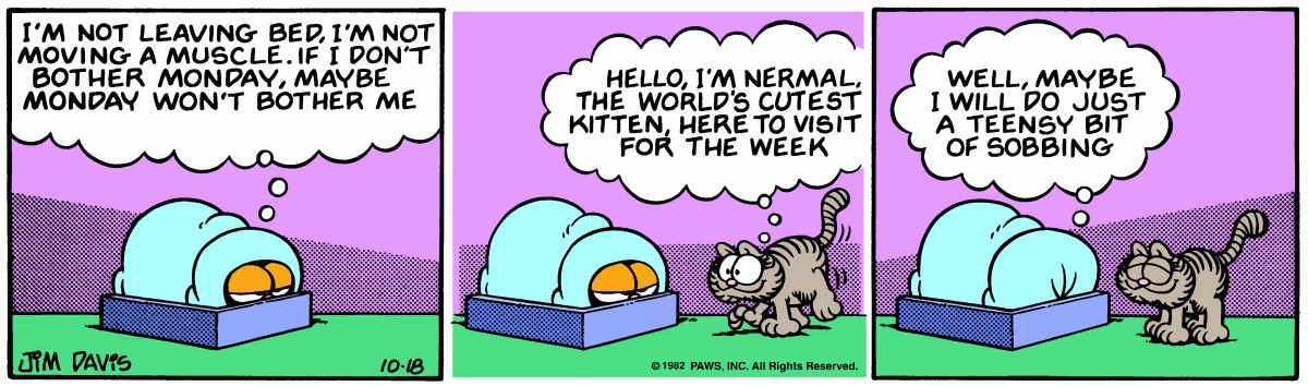 Garfield, October 18, 1982