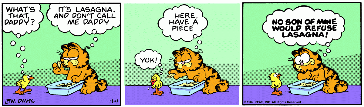 Garfield, November 4, 1982