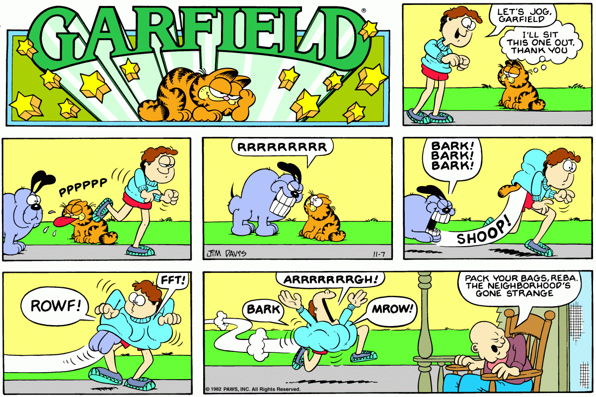 Garfield, November 7, 1982