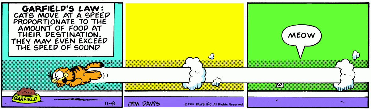 Garfield, November 8, 1982