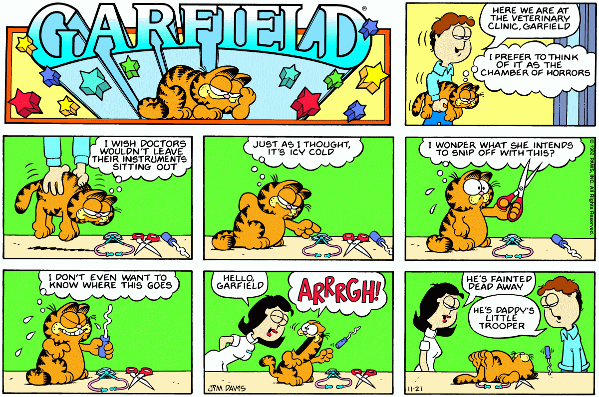 Garfield, November 21, 1982