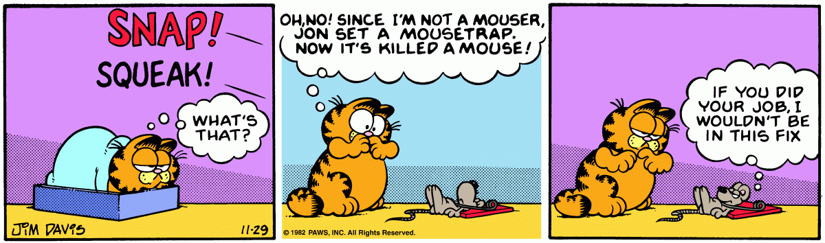 Garfield, November 29, 1982