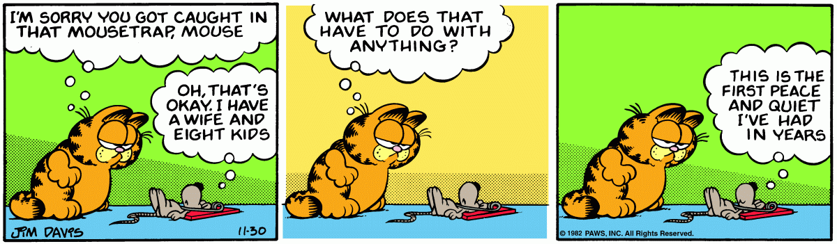 Garfield, November 30, 1982