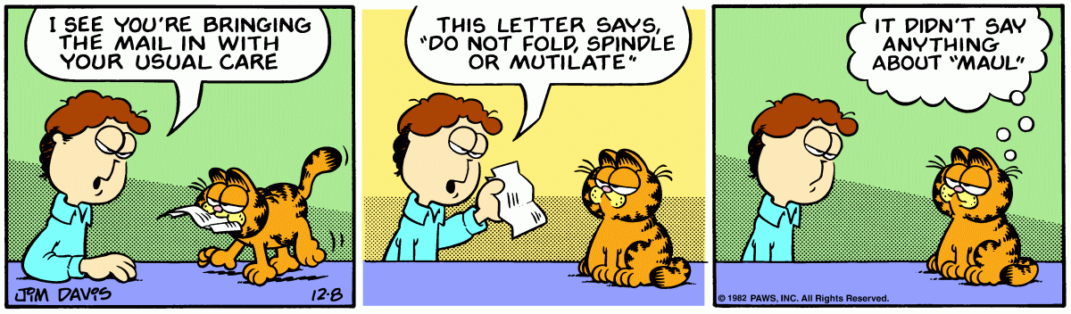 Garfield, December 8, 1982