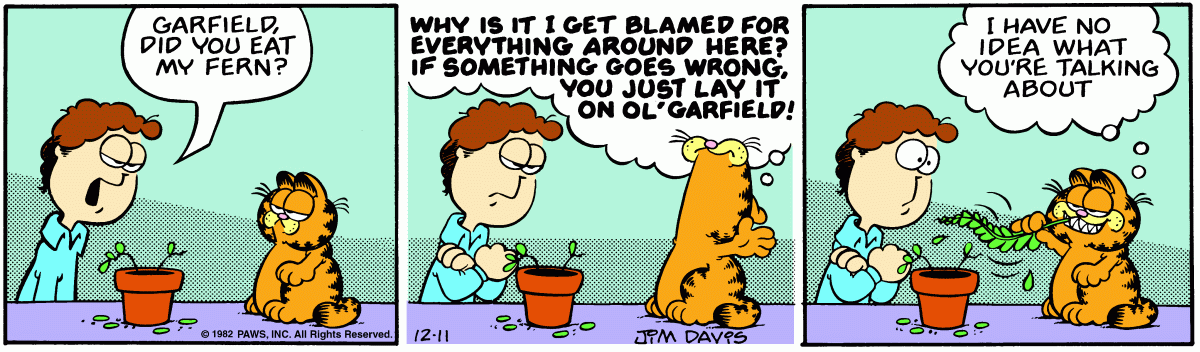 Garfield, December 11, 1982