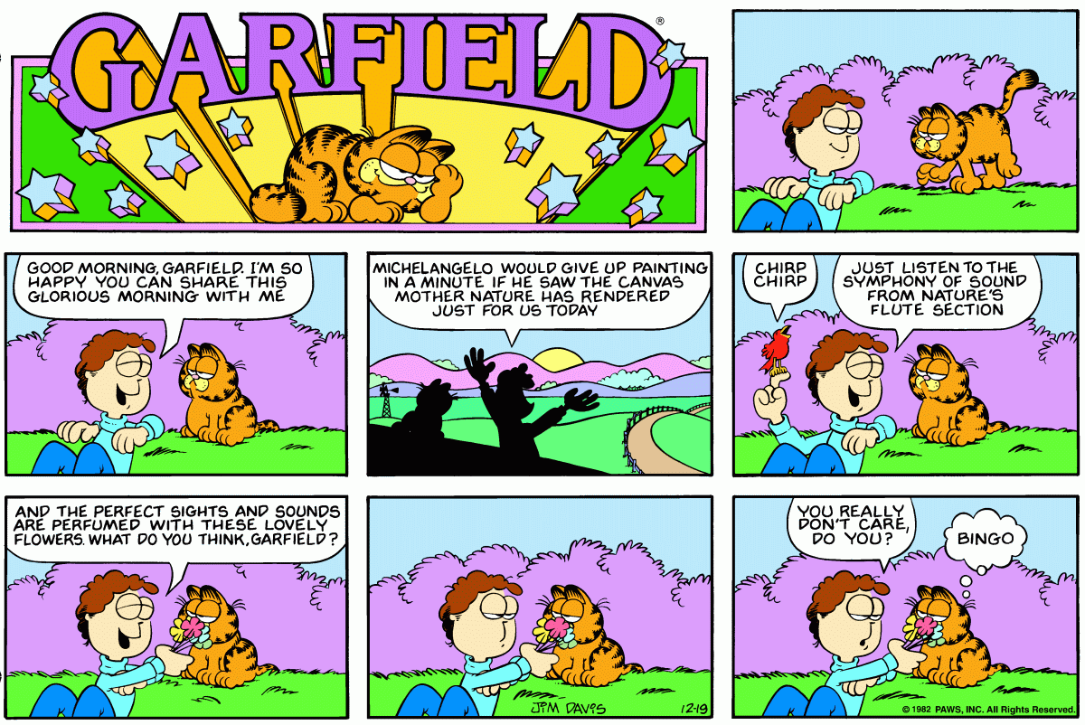 Garfield, December 19, 1982