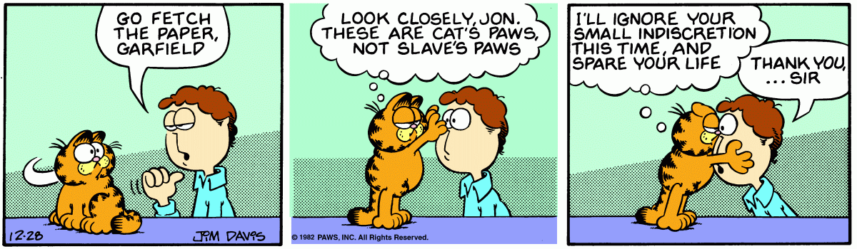 Garfield, December 28, 1982