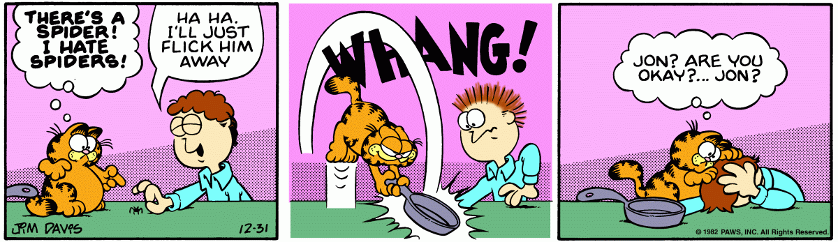 Garfield, December 31, 1982
