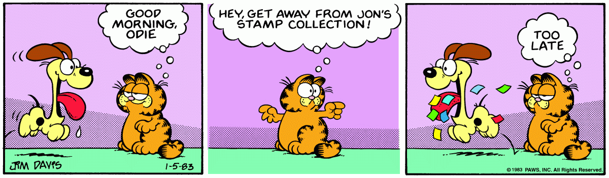 Garfield, January 5, 1983