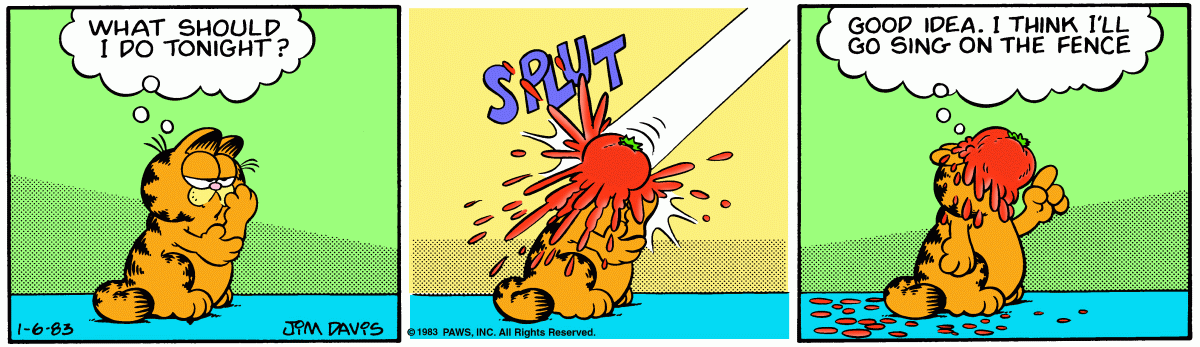Garfield, January 6, 1983