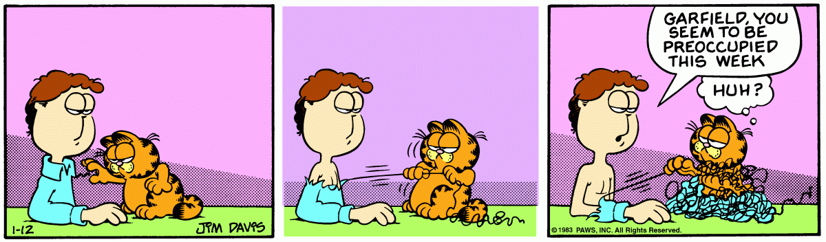Garfield, January 12, 1983