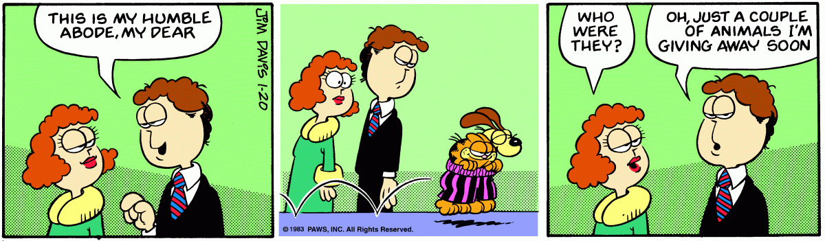 Garfield, January 20, 1983