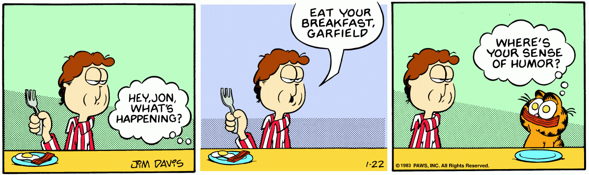Garfield, January 22, 1983