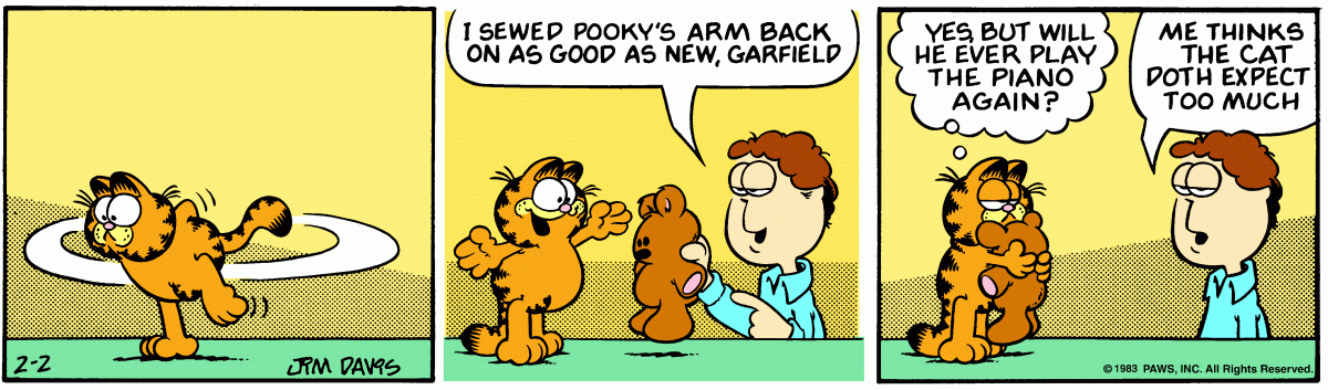 Garfield, February 2, 1983