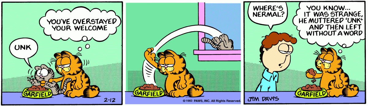 Garfield, February 12, 1983
