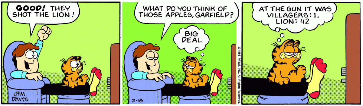 Garfield, February 18, 1983
