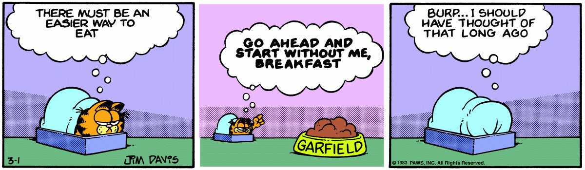 Garfield, March 1, 1983