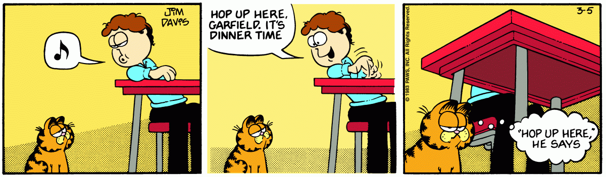 Garfield, March 5, 1983