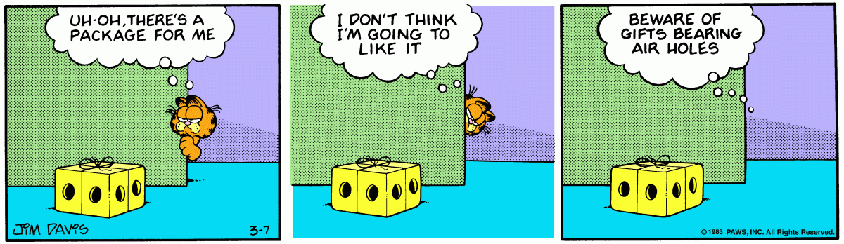 Garfield, March 7, 1983
