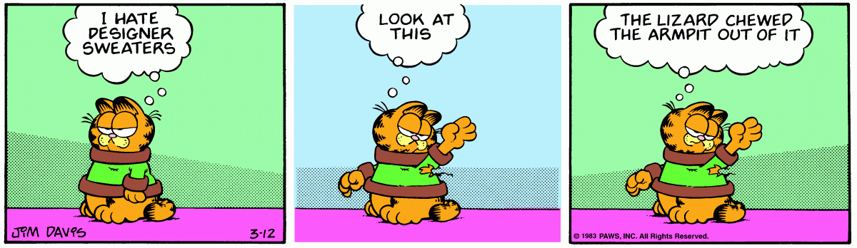 Garfield, March 12, 1983
