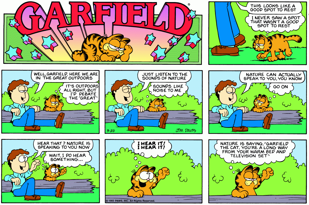 Garfield, March 20, 1983
