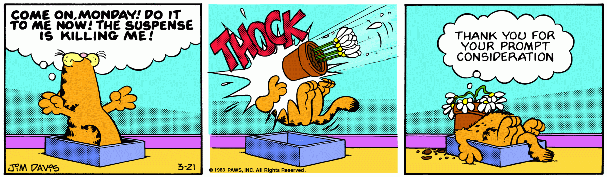 Garfield, March 21, 1983