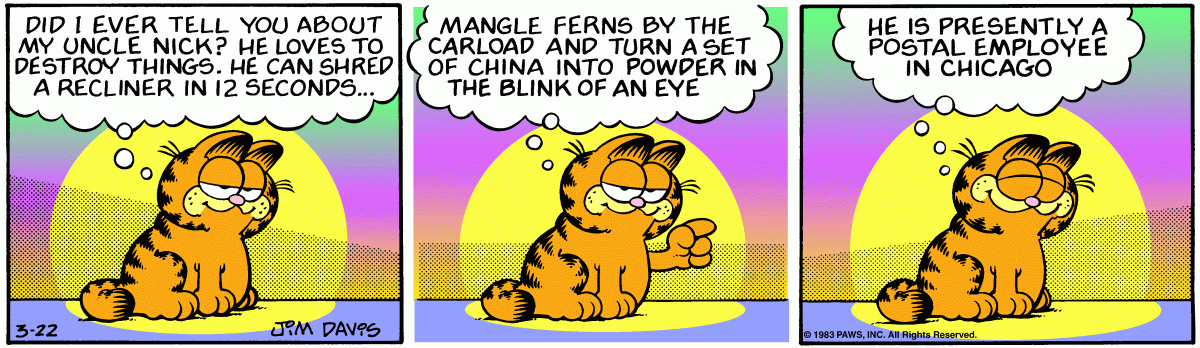 Garfield, March 22, 1983