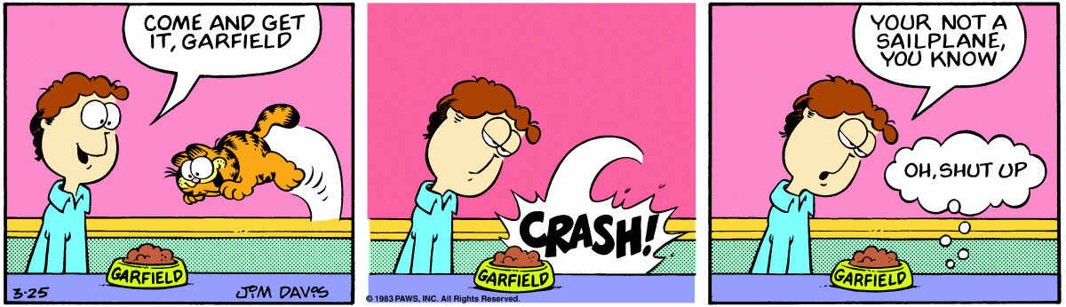 Garfield, March 25, 1983