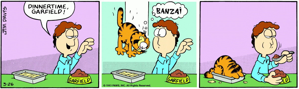 Garfield, March 26, 1983