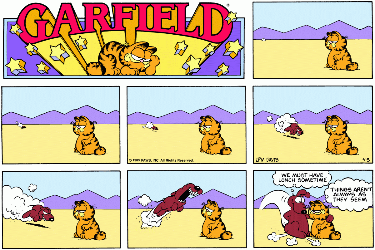 Garfield, April 3, 1983