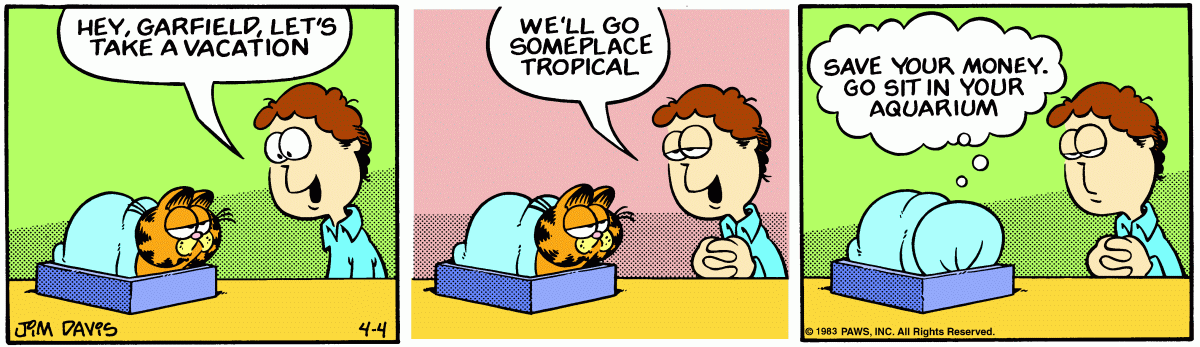 Garfield, April 4, 1983