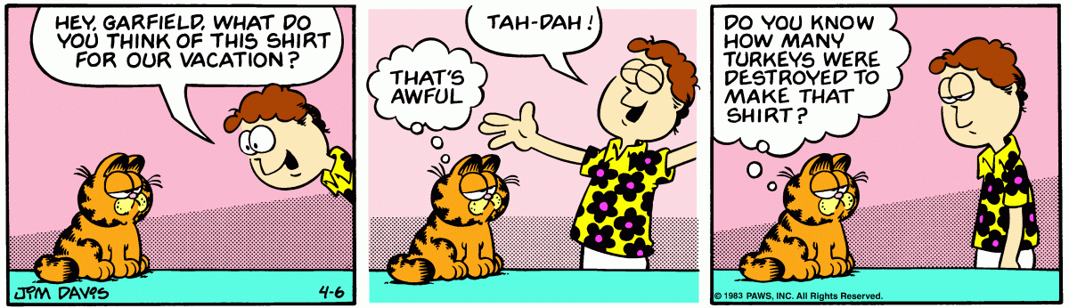 Garfield, April 6, 1983