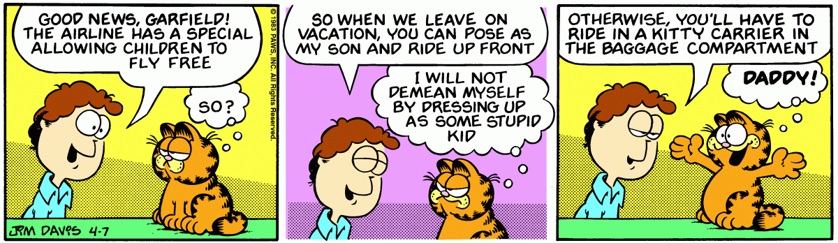 Garfield, April 7, 1983