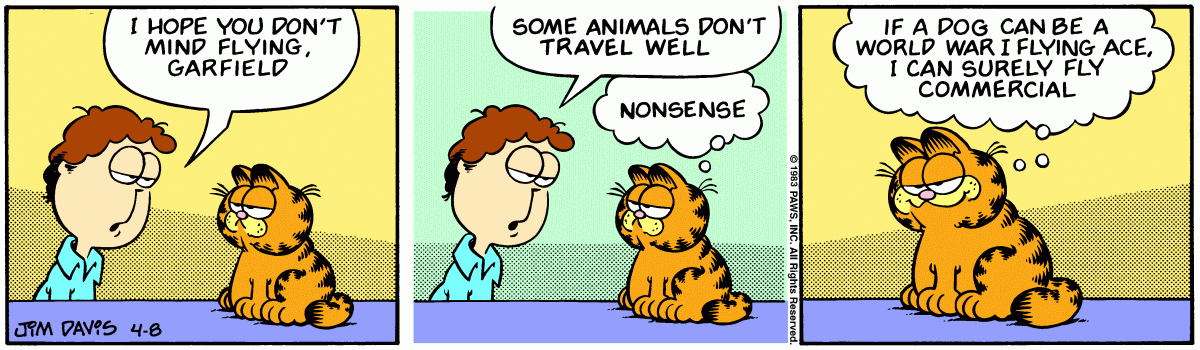 Garfield, April 8, 1983