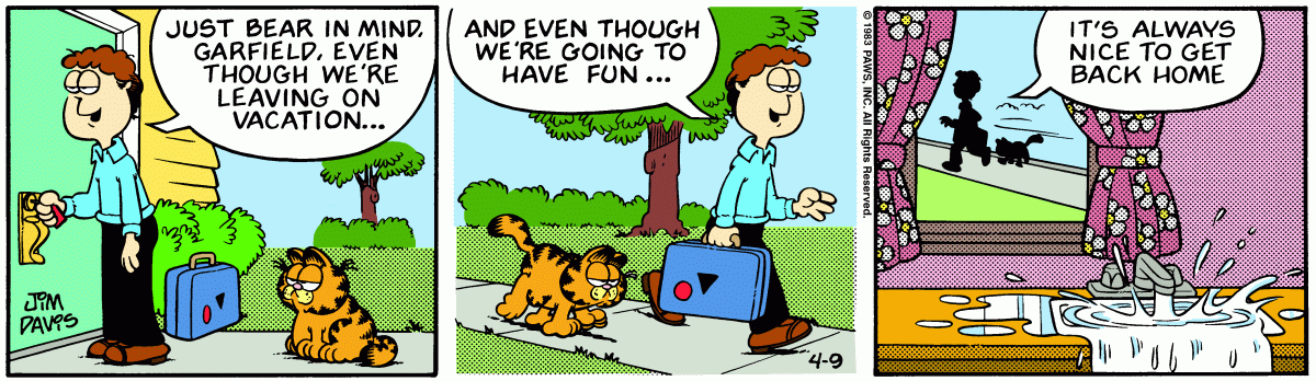 Garfield, April 9, 1983
