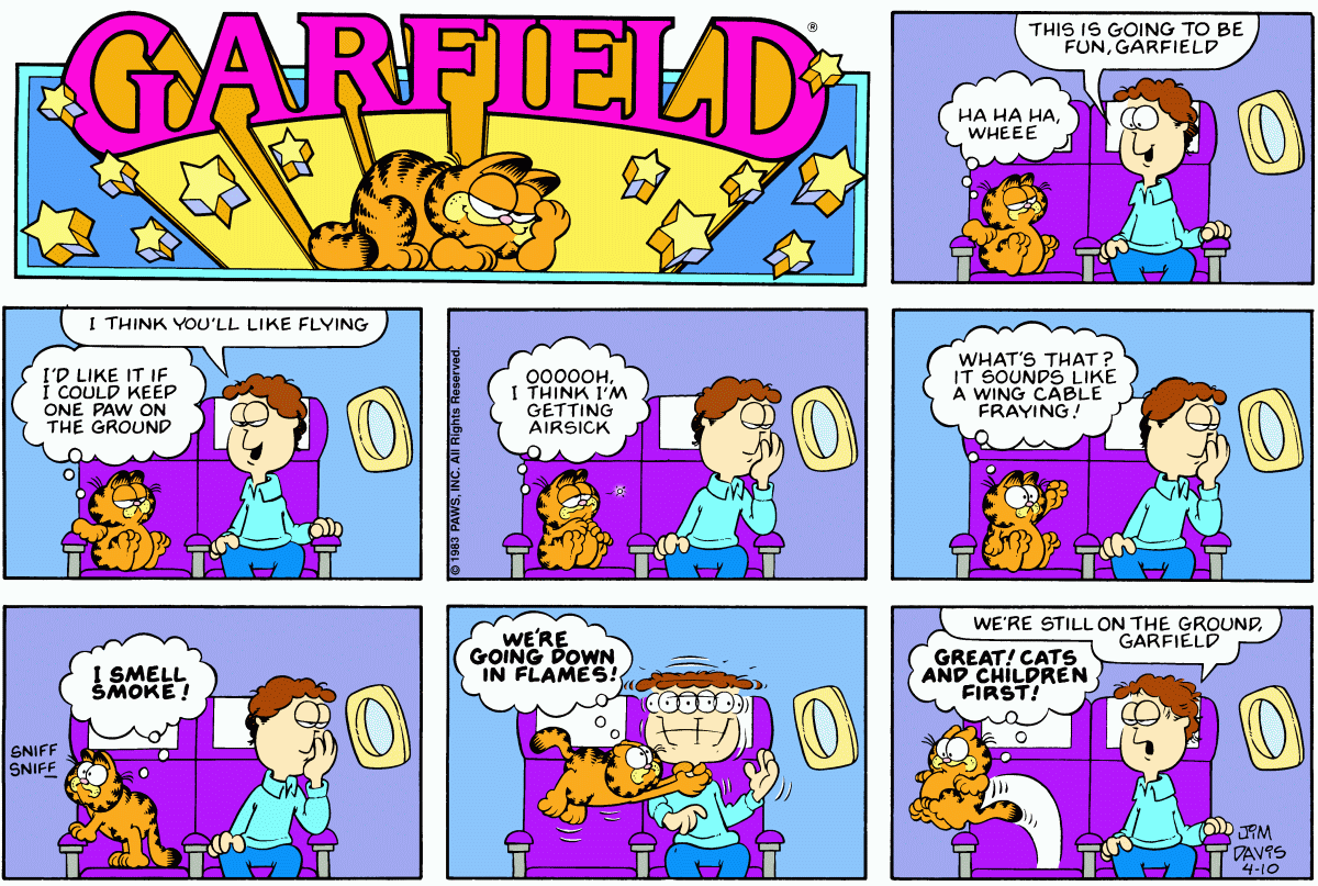 Garfield, April 10, 1983